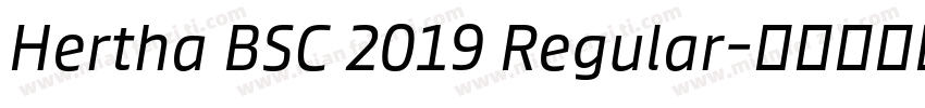 Hertha BSC 2019 Regular字体转换